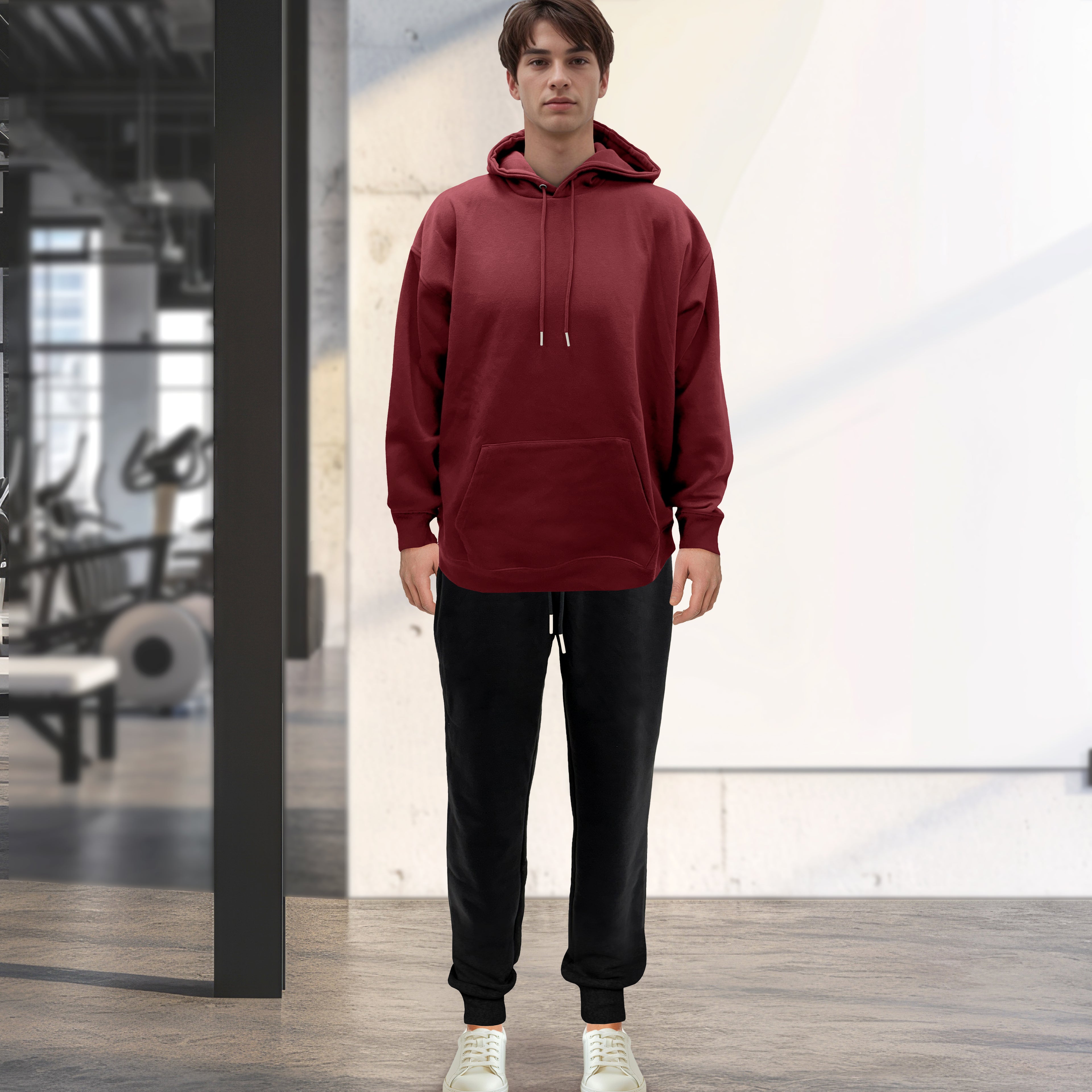 Cotton Active Men Tracksuit 2 Piece Set Athletic Jogging Sweatsuits