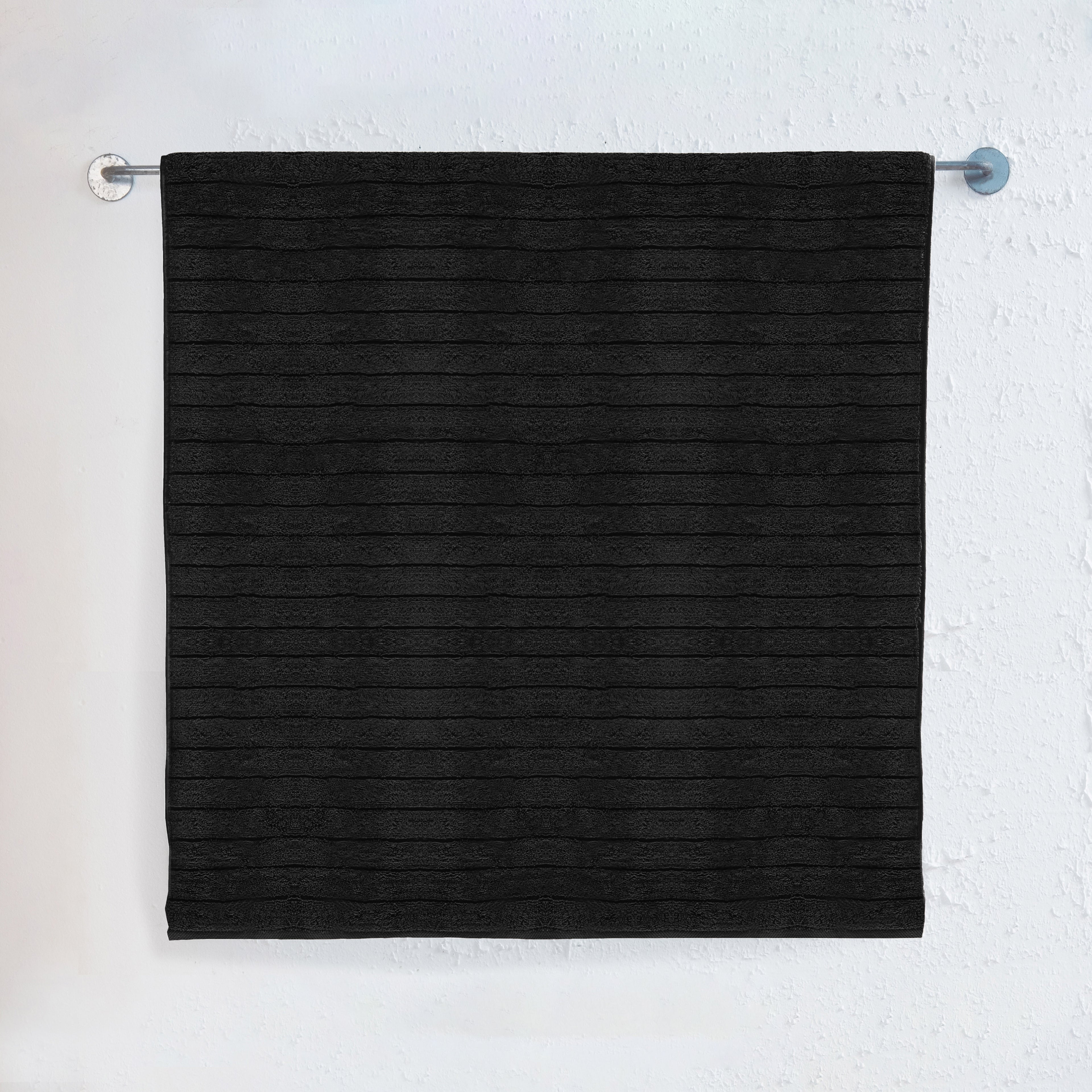 1-Piece Premium Turkish Cotton Corduroy Stripe Jumbo Towel, 35x 70 inch