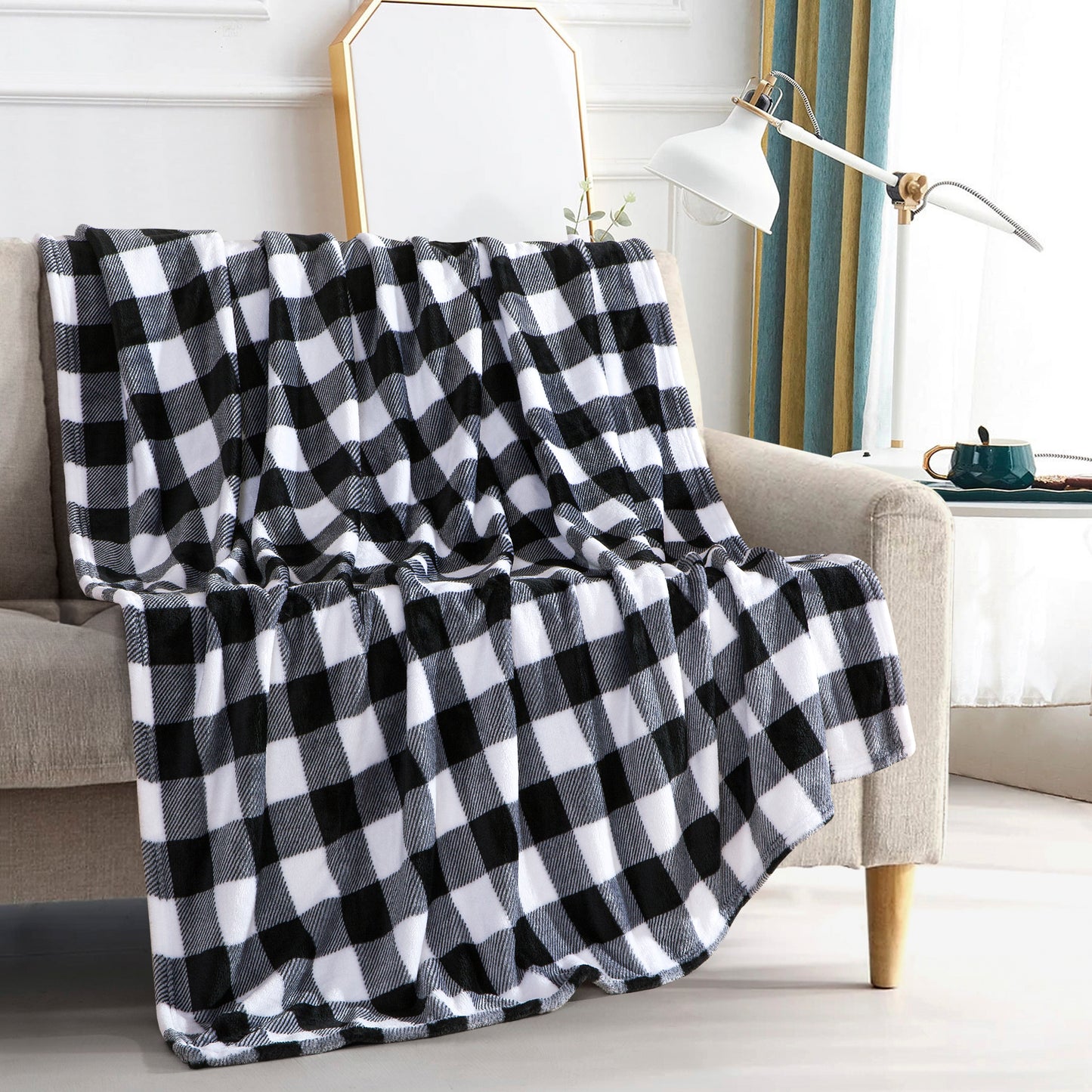 Elegant Comfort Plush All Season Lightweight Throw Blanket - 50 x 60 inches