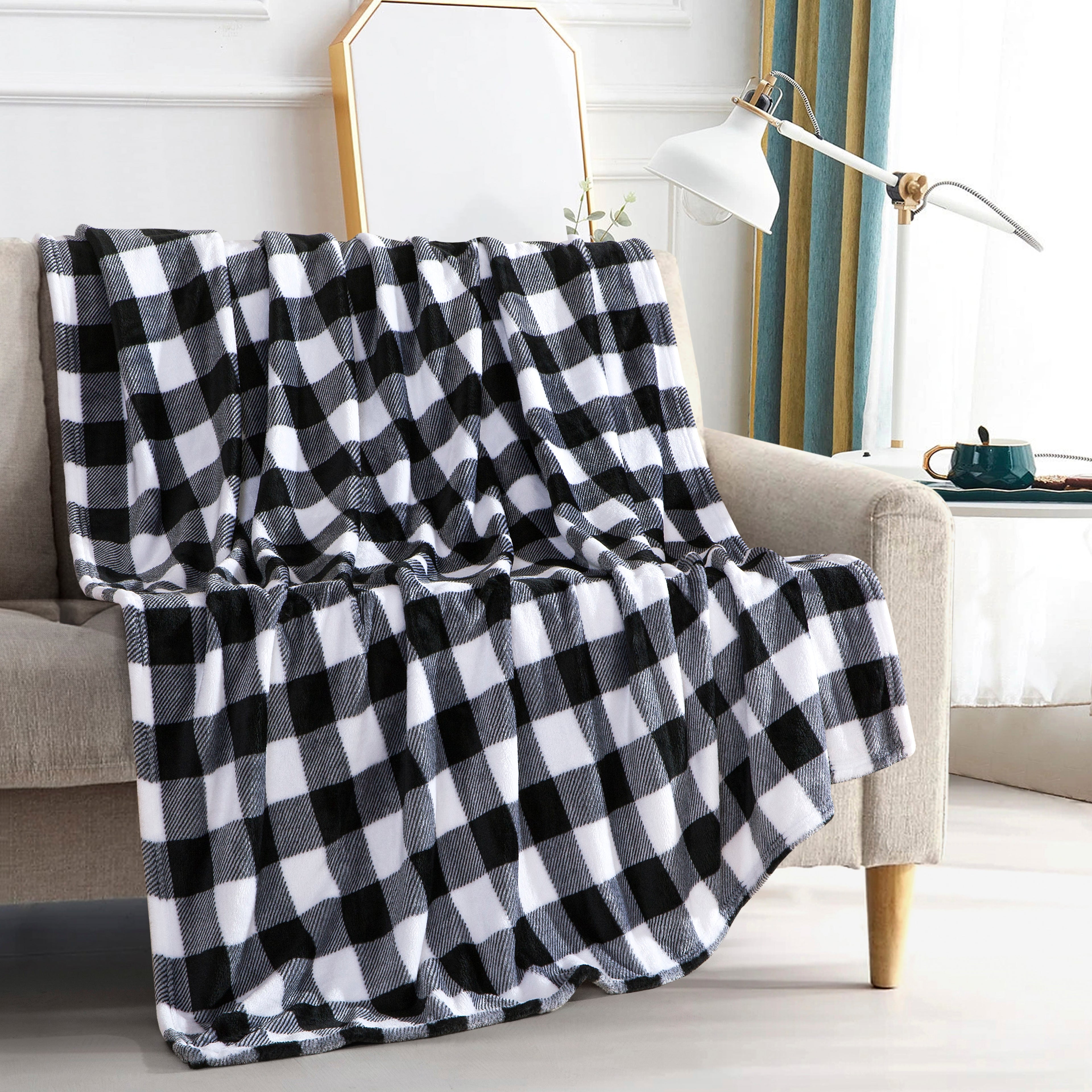 Plush All Season Lightweight Throw Blanket - 50 x 60 inches