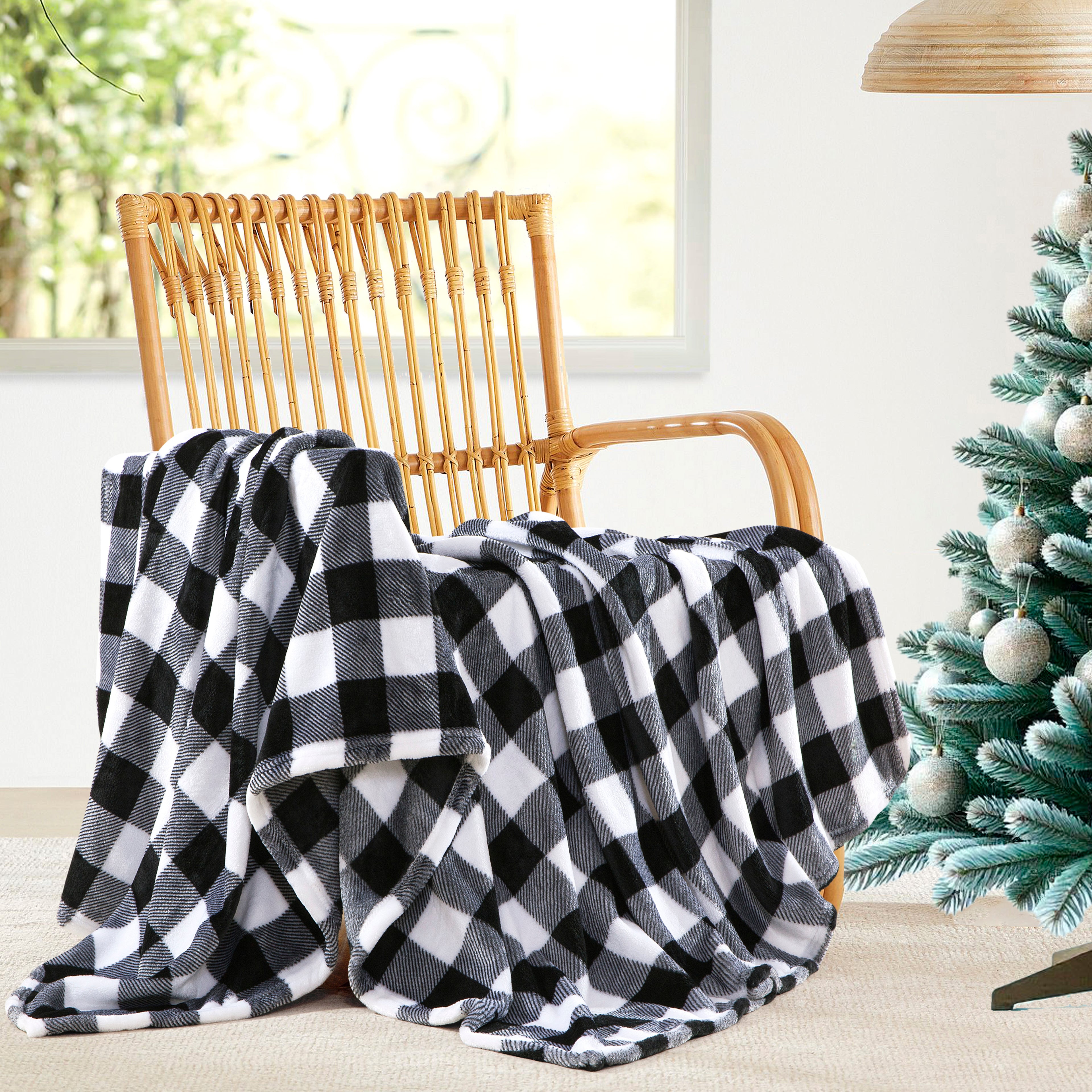 Plush All Season Lightweight Throw Blanket - 50 x 60 inches