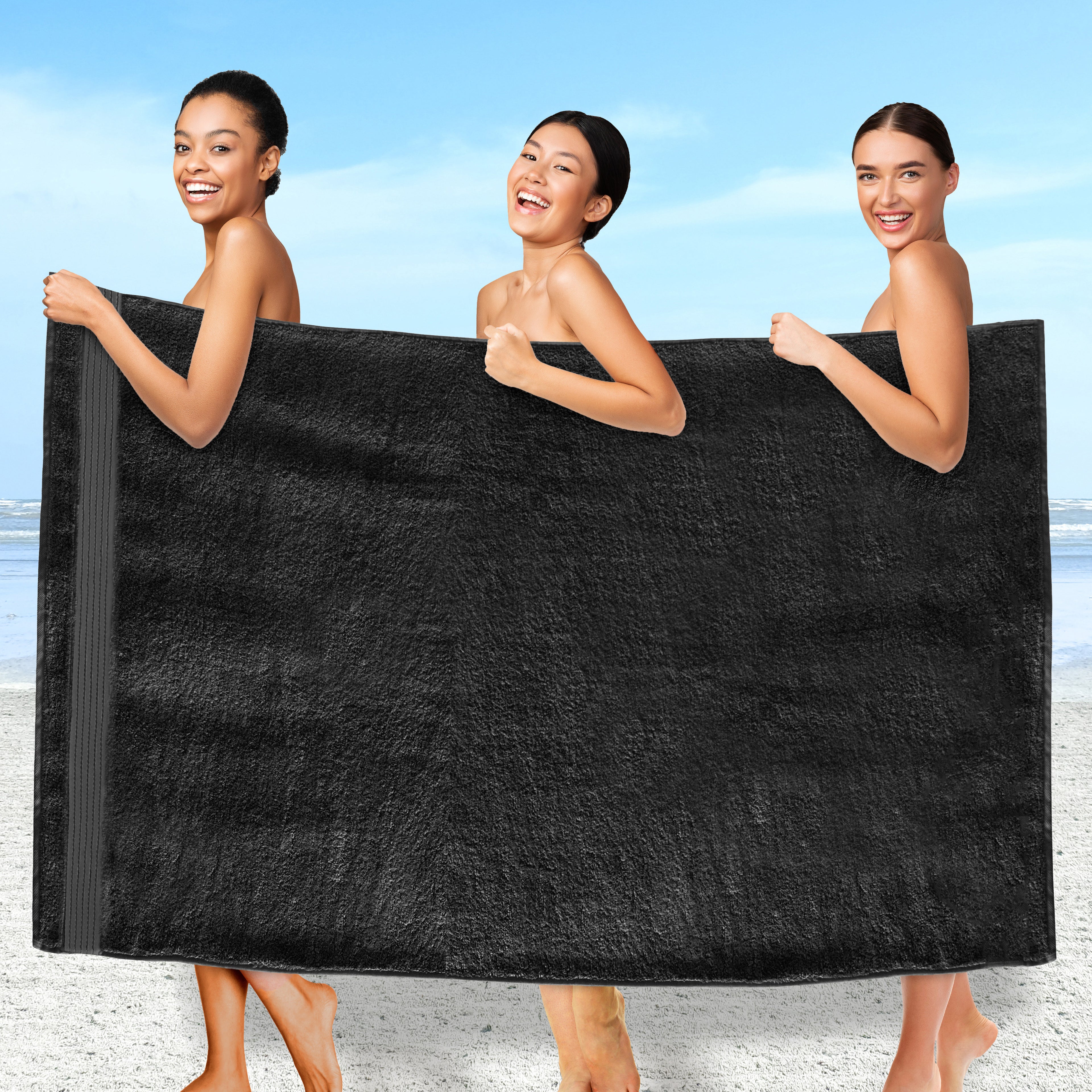 1-Piece Premium Turkish Cotton Oversized Bath Sheet Towel 40 x 80 Inch