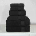 6-Piece Turkish Cotton Towel Set, 2 Washcloths, 2 Hand Towels and 2 Bath Towels