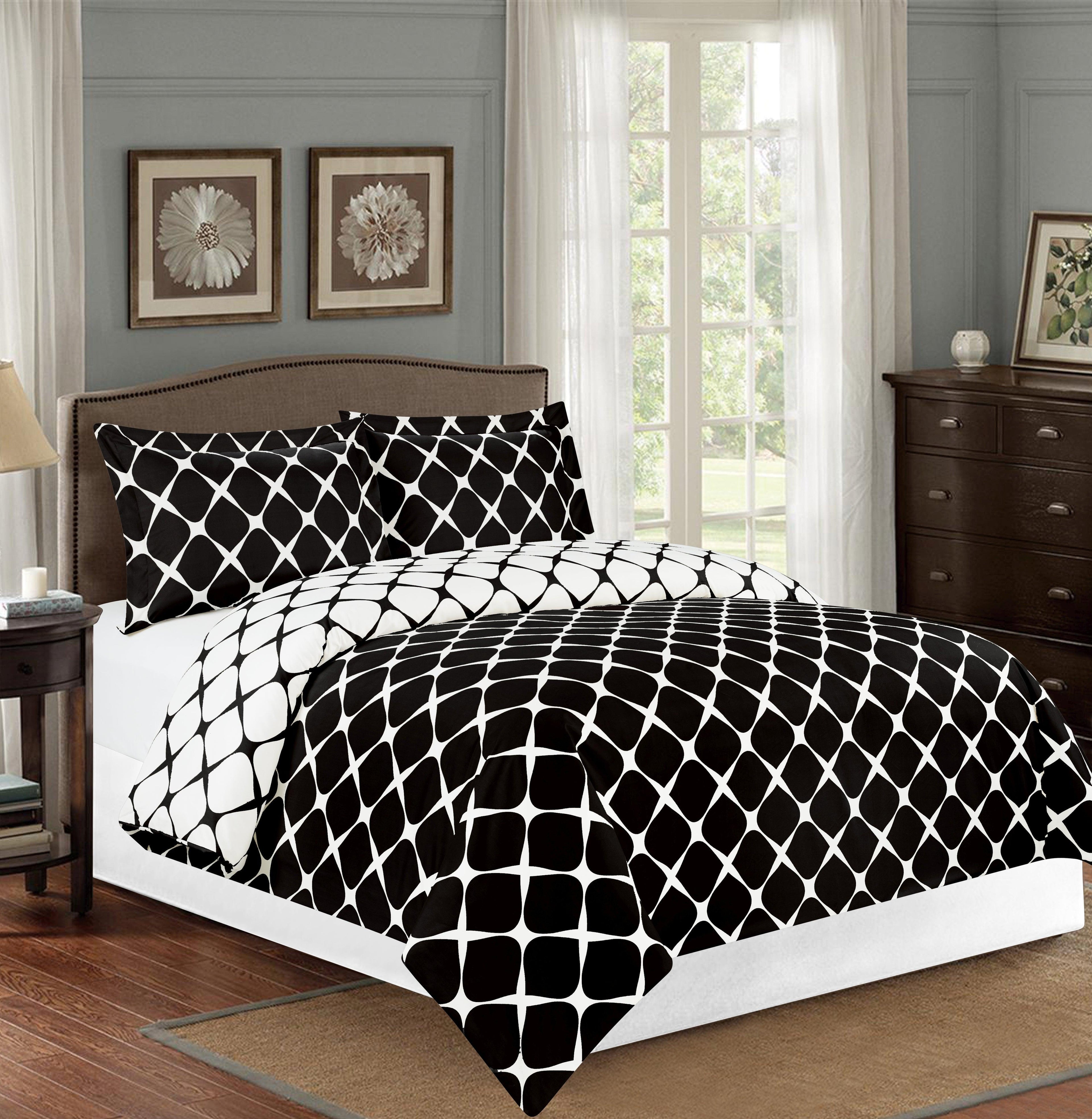 Bloomingdale Pattern, 3-Piece Duvet Cover Set