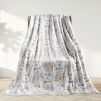 Religious Flannel Fleece Throw Blanket - Velvet Feel, 50 x 70 inches