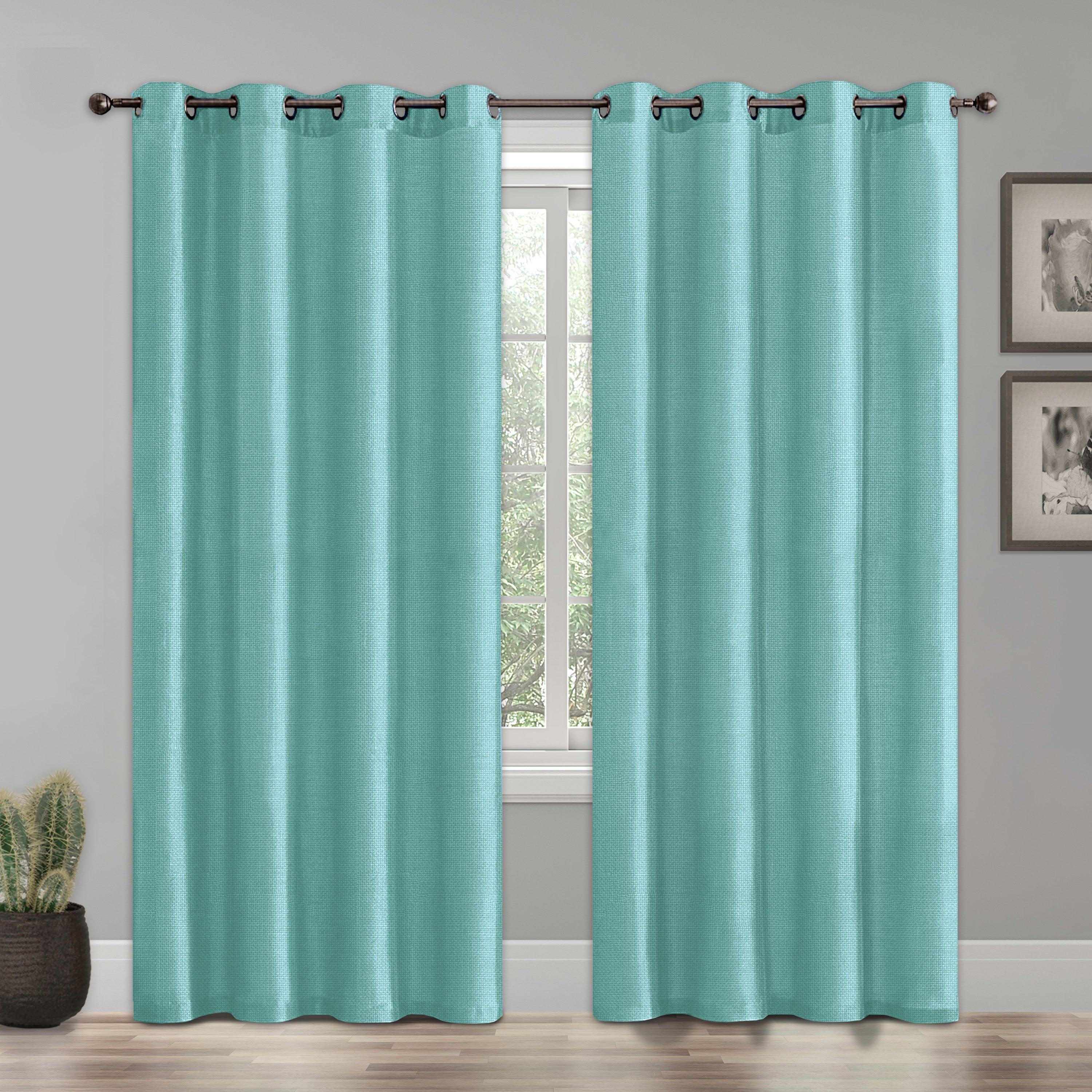 Set of 2 Room Darkening Grommet Top Curtains
