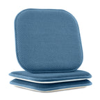 2-Pack Textured Chair Cushion Covers - Skid-Proof Rubber Backing