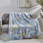 Glow In the Dark 50" x 60" Throw Blanket - Velvety Feel, 50 X 60 inches