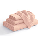 Extra deep 18-24 Inch Pocket 3 Line Embroidery, 4-Piece Sheet Set, Bright Shades