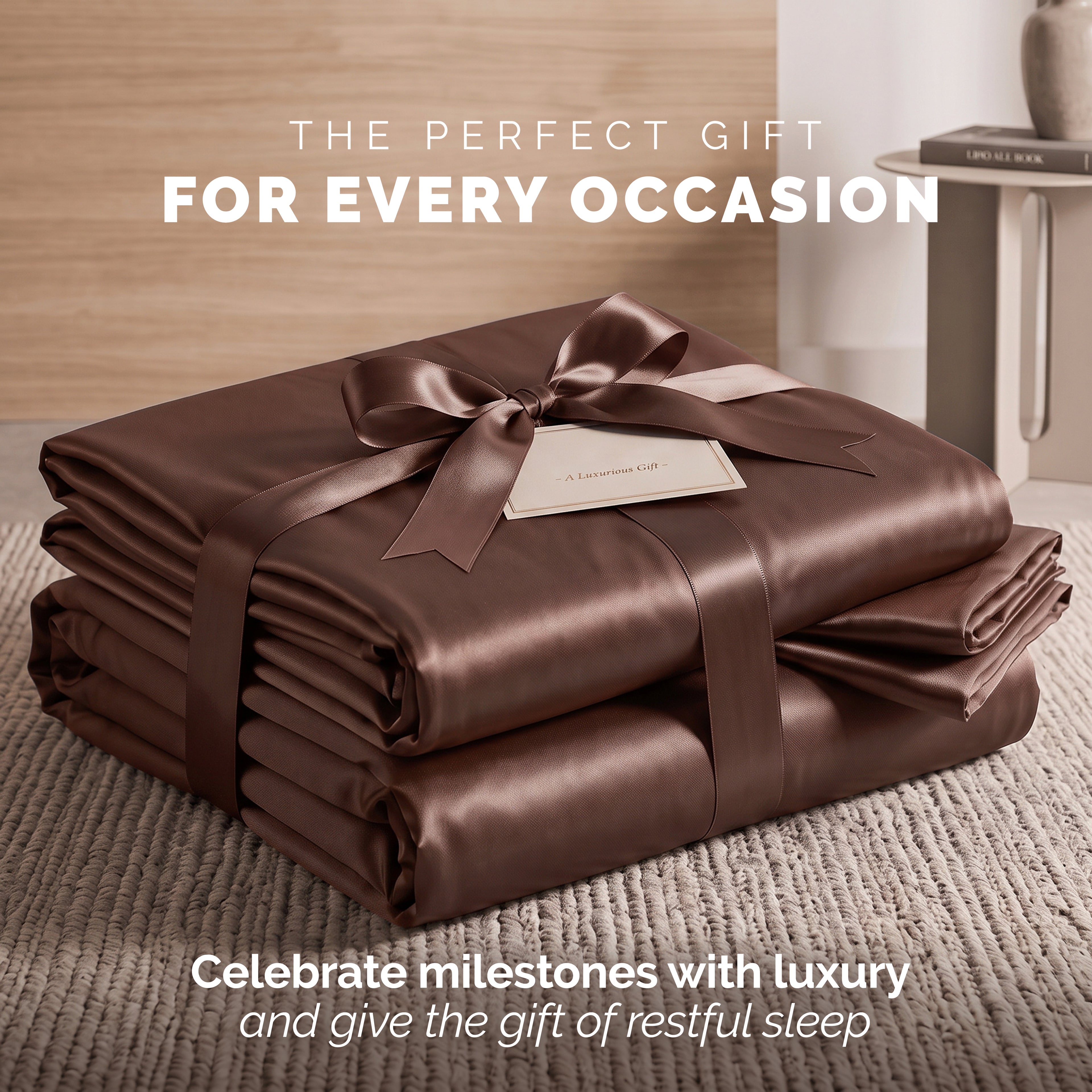Fine 4-Piece Silky Satin Sheet Set, Moody Shades