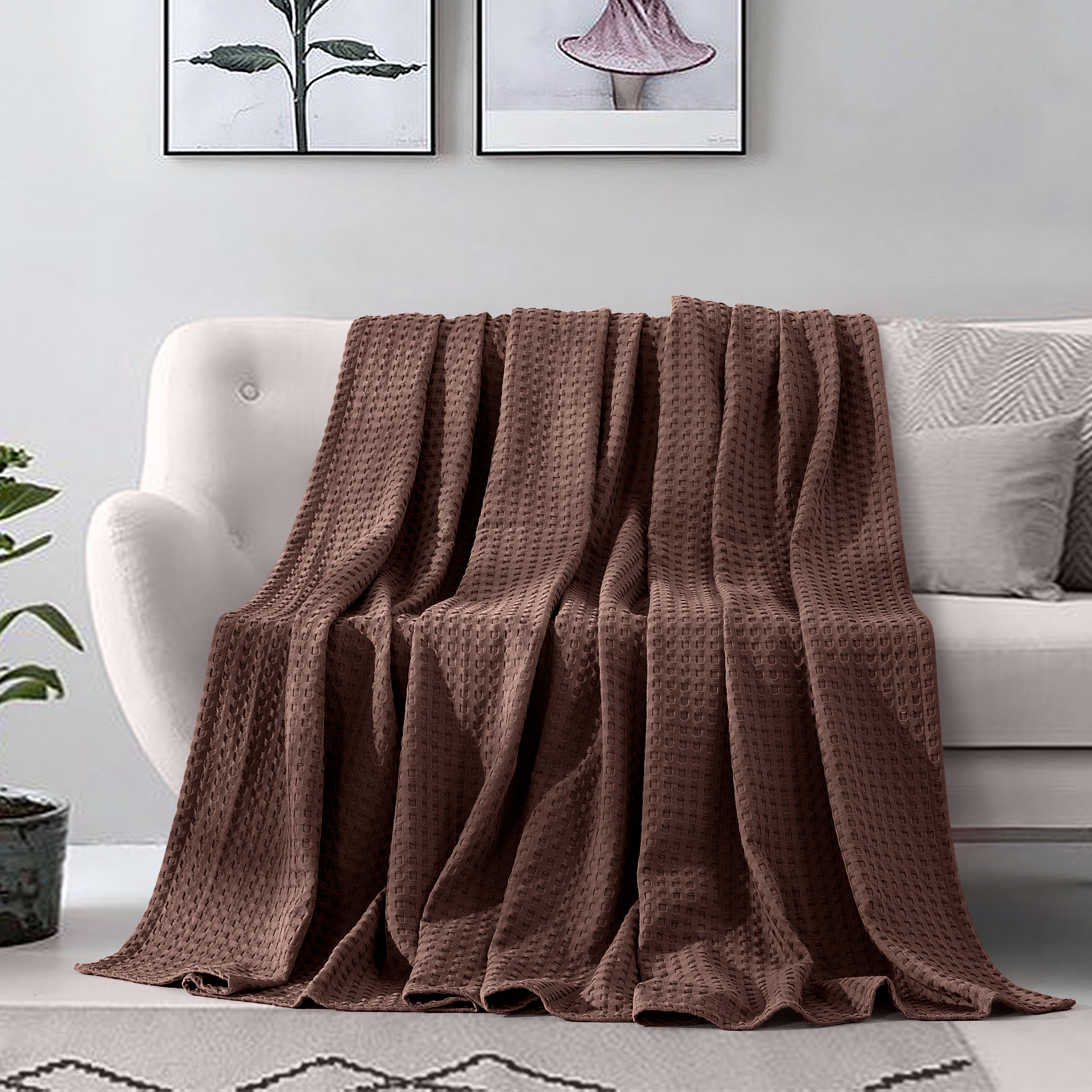Cotton Waffle Blanket