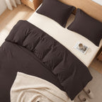 Essential 3-Piece Solid Duvet Cover Set