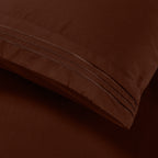 Essential 4-Piece 3-Line Embroidery Sheet Set, Soft as a Hotel Premium Quality,  Moody Shades