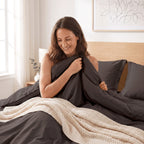 Essential 3-Piece Solid Duvet Cover Set