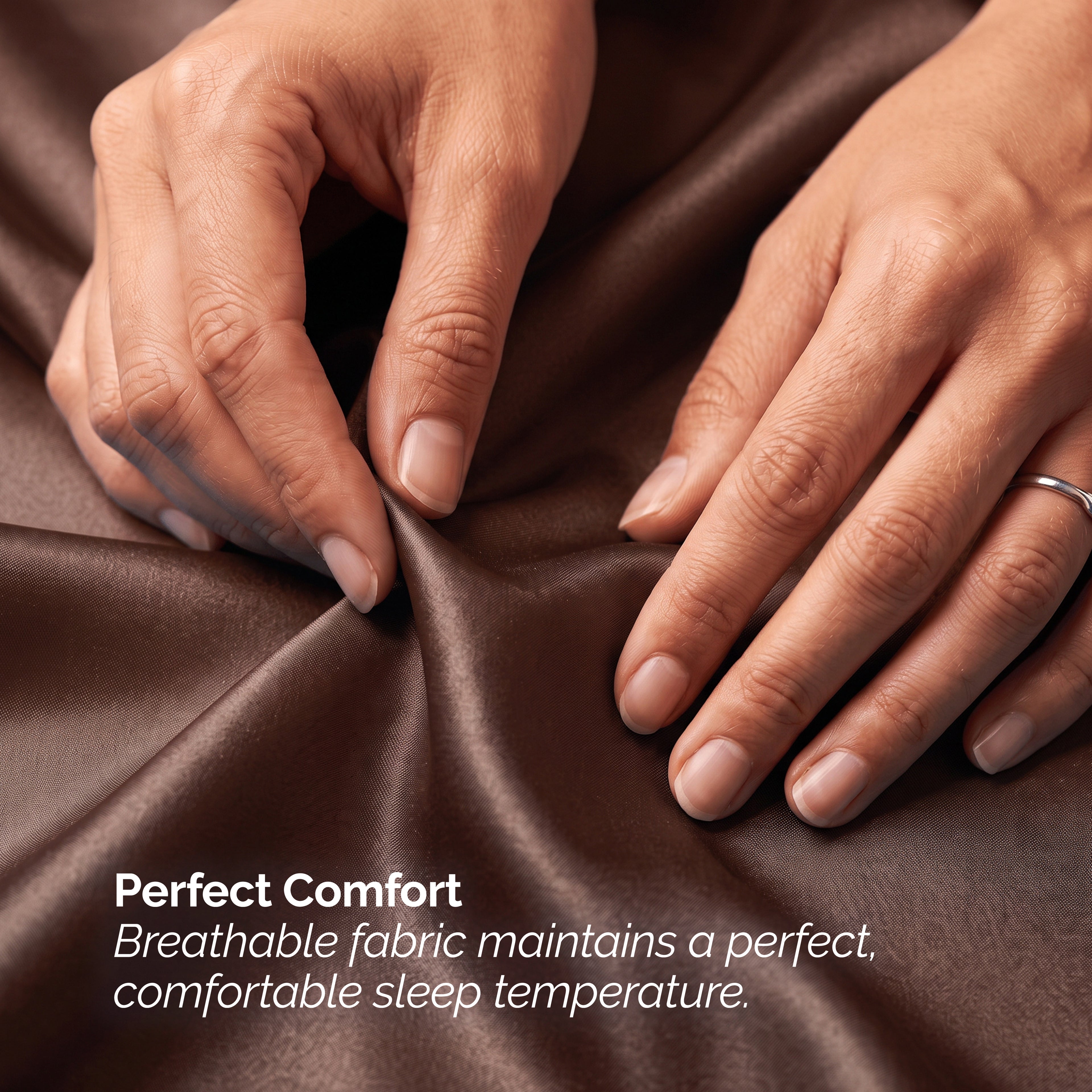Fine 4-Piece Silky Satin Sheet Set, Moody Shades