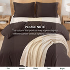 Essential 3-Piece Solid Duvet Cover Set