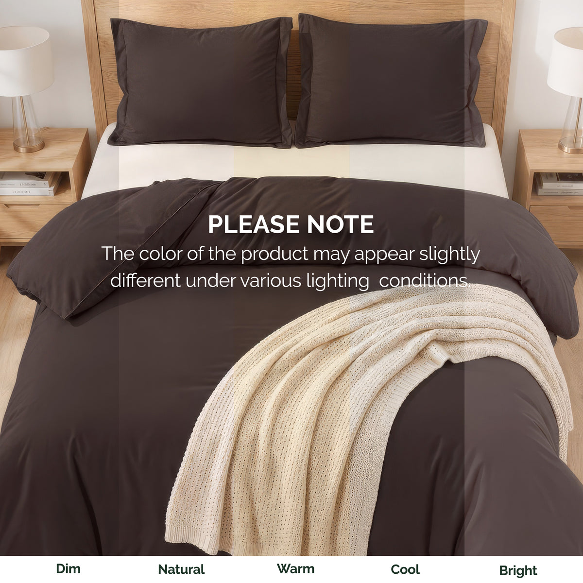 Essential 3-Piece Solid Duvet Cover Set