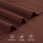 6-Piece Dobby Stripe Printed Bed Sheet Set- Soft as a Hotel Premium Quality