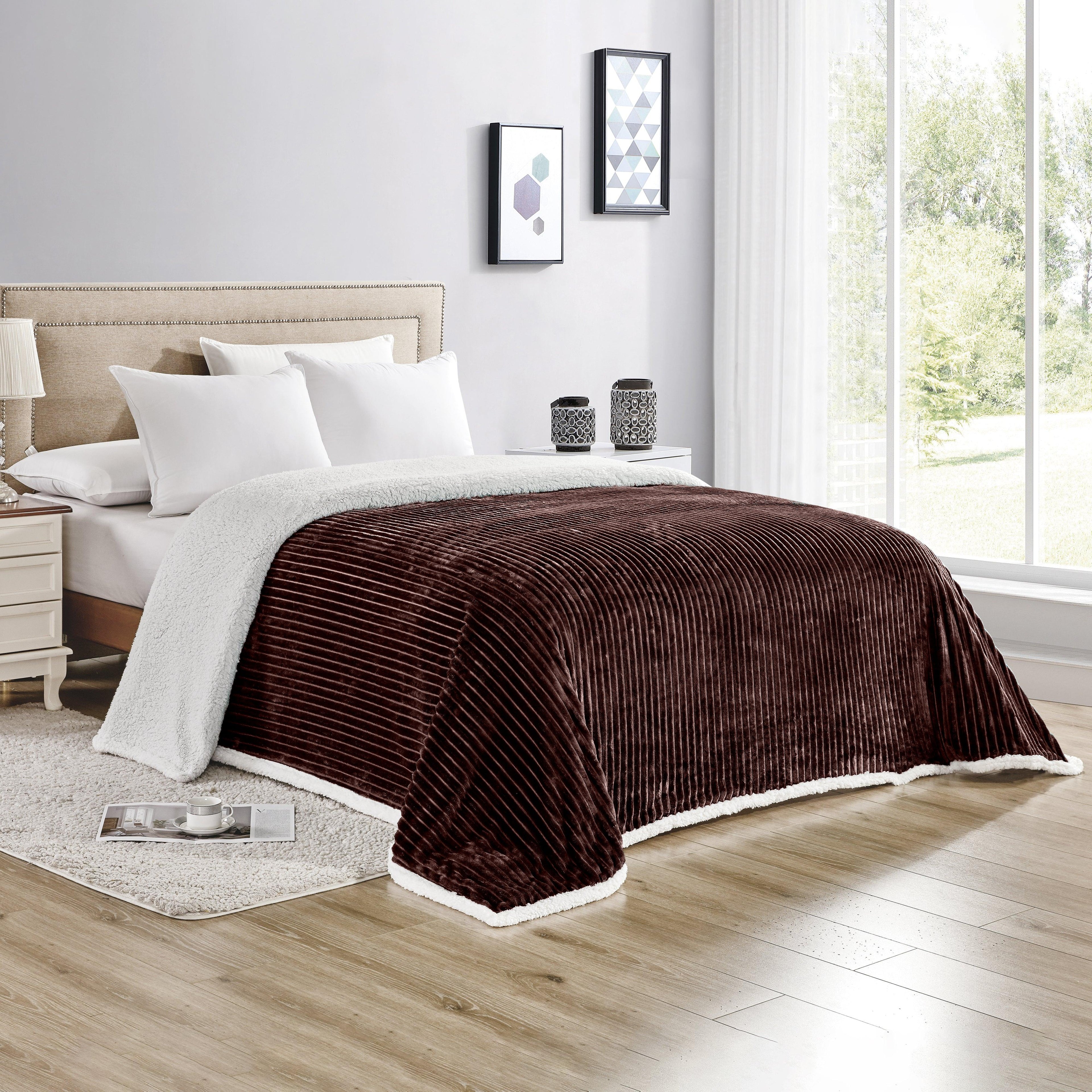 Corduroy Design Luxury Sherpa Blanket