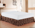 1-Piece Multi-Ruffle Bed Skirt - 15 inch Drop - Classy Bed skirt