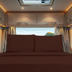 RV/Trailer 4-Piece 3 Line Embroidery Bed Sheet Set - Soft as a Hotel Premium Quality