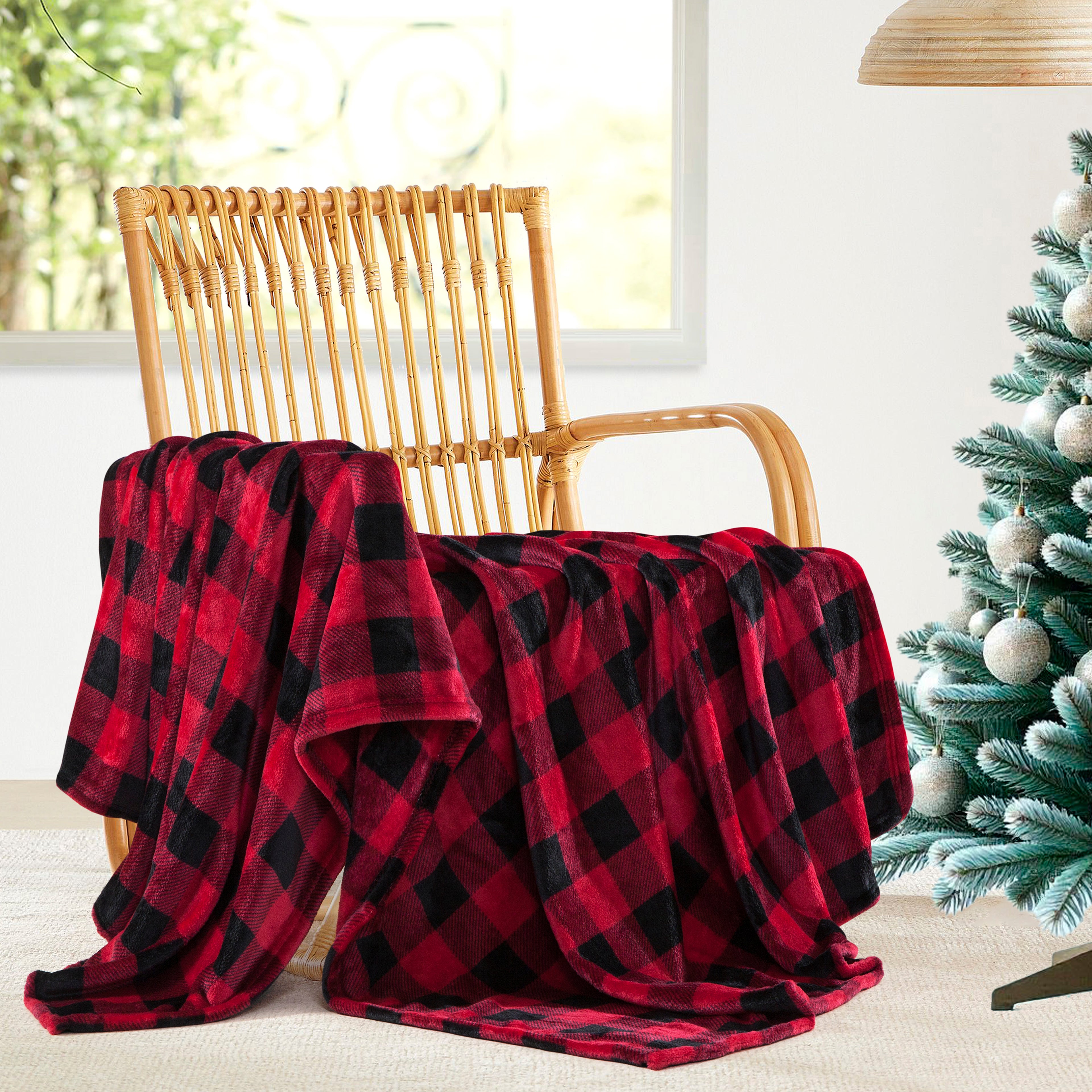 Plush All Season Lightweight Throw Blanket - 50 x 60 inches