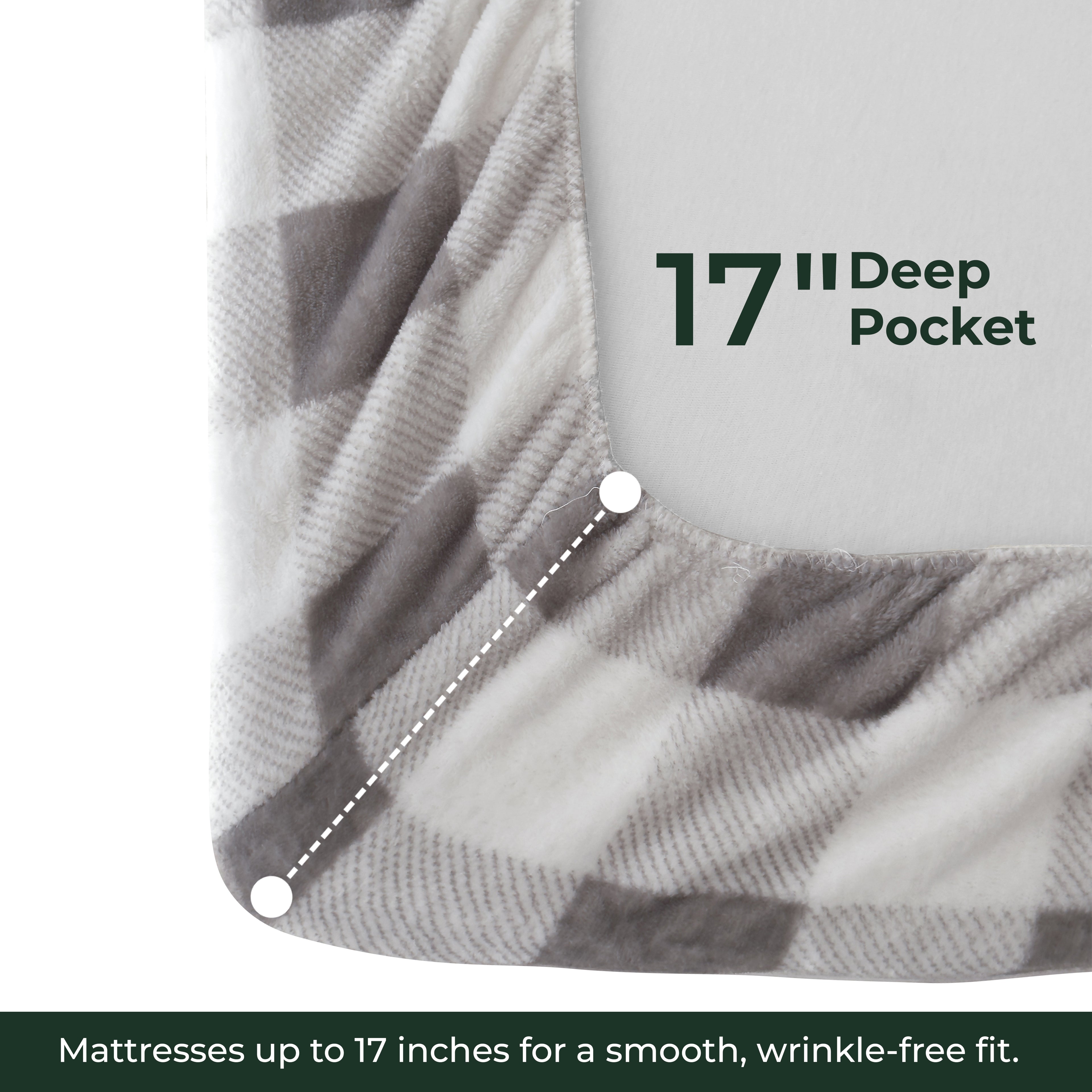 4-Piece Velvet Plush Flannel Sheet Set