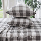 4-Piece Velvet Plush Flannel Sheet Set