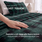 4-Piece Velvet Plush Flannel Sheet Set