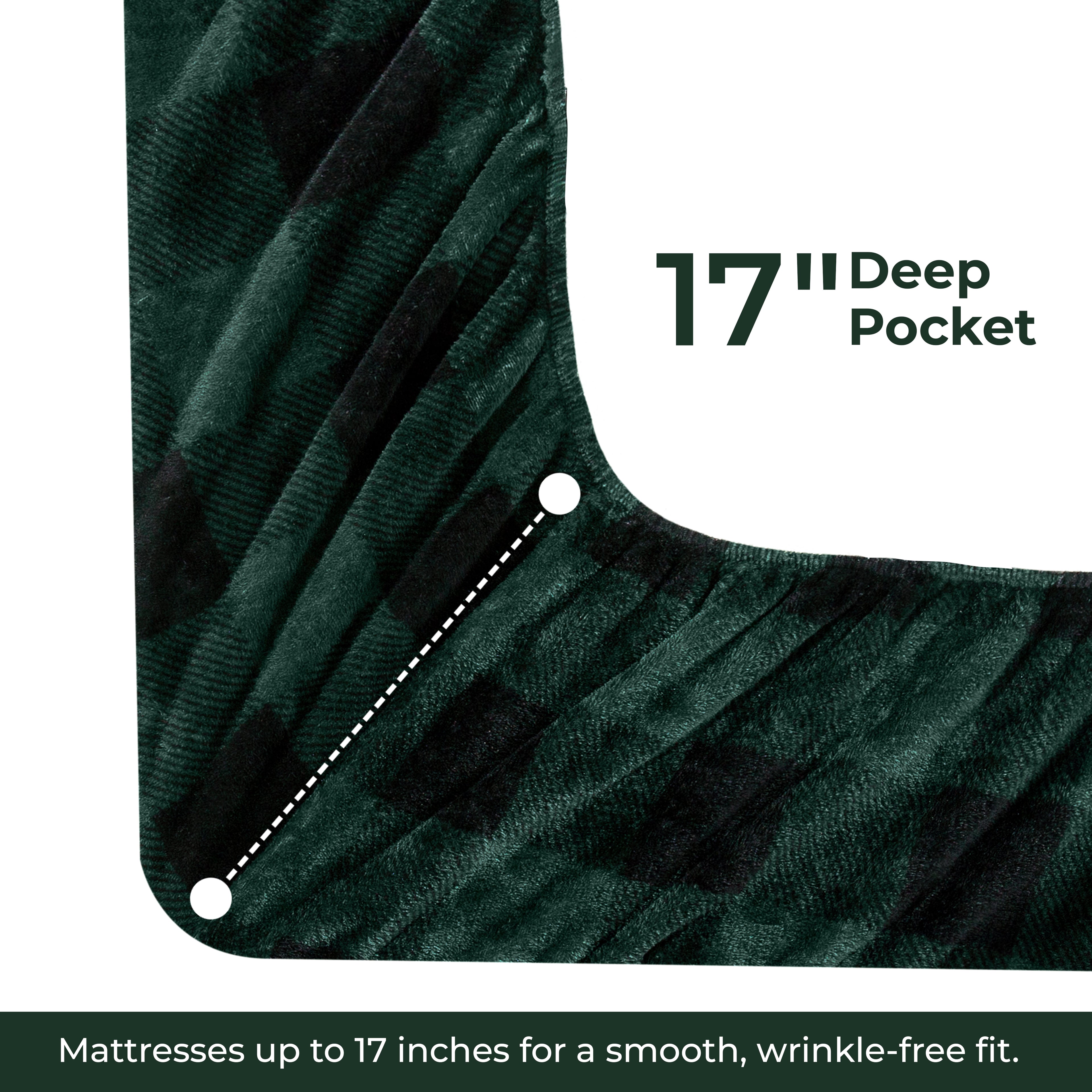 4-Piece Velvet Plush Flannel Sheet Set
