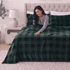 4-Piece Velvet Plush Flannel Sheet Set