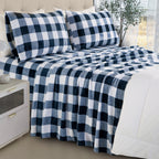 4-Piece Velvet Plush Flannel Sheet Set