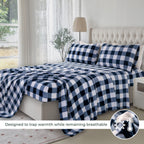 4-Piece Velvet Plush Flannel Sheet Set