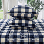 4-Piece Velvet Plush Flannel Sheet Set