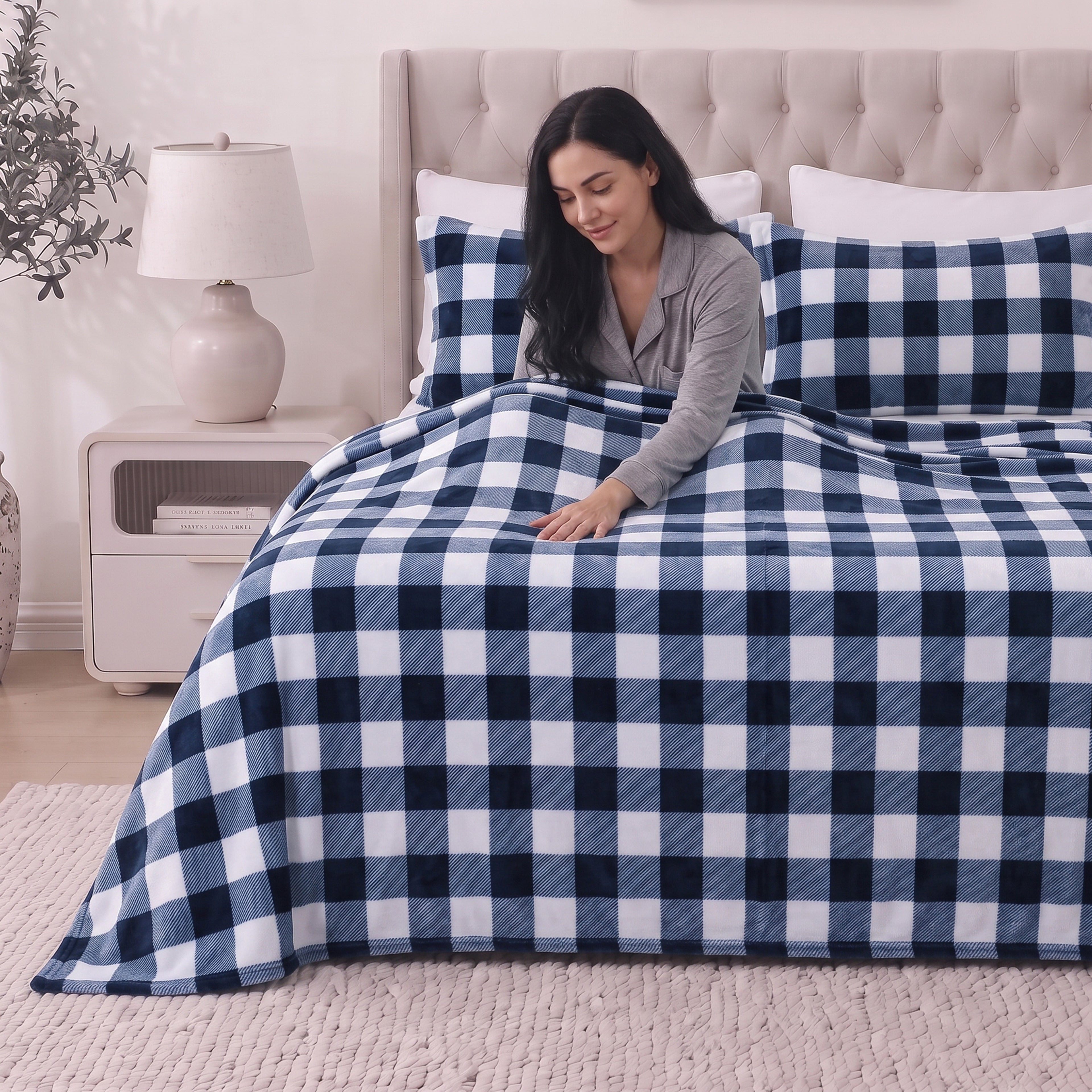 4-Piece Velvet Plush Flannel Sheet Set