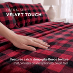 4-Piece Velvet Plush Flannel Sheet Set