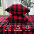 4-Piece Velvet Plush Flannel Sheet Set