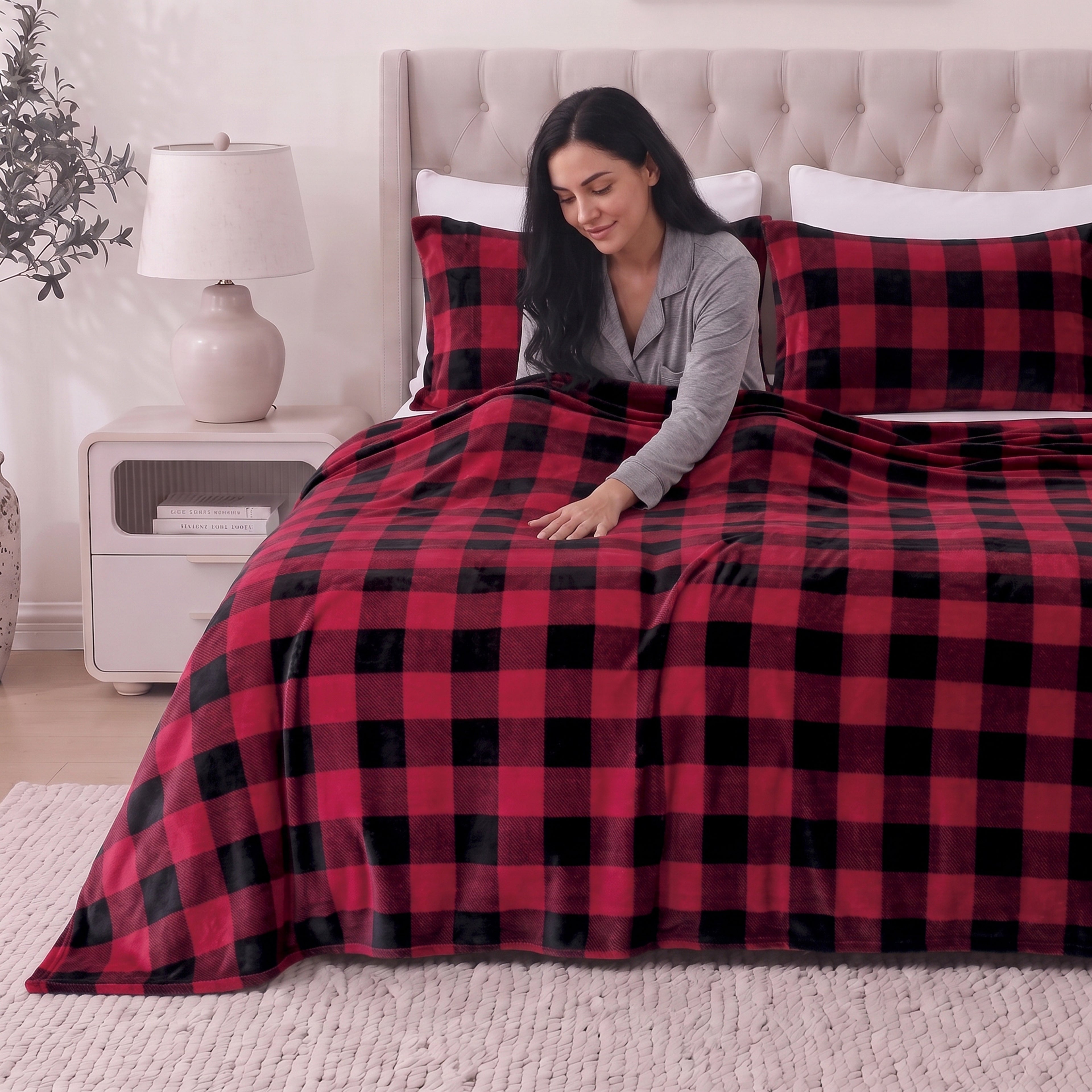 4-Piece Velvet Plush Flannel Sheet Set
