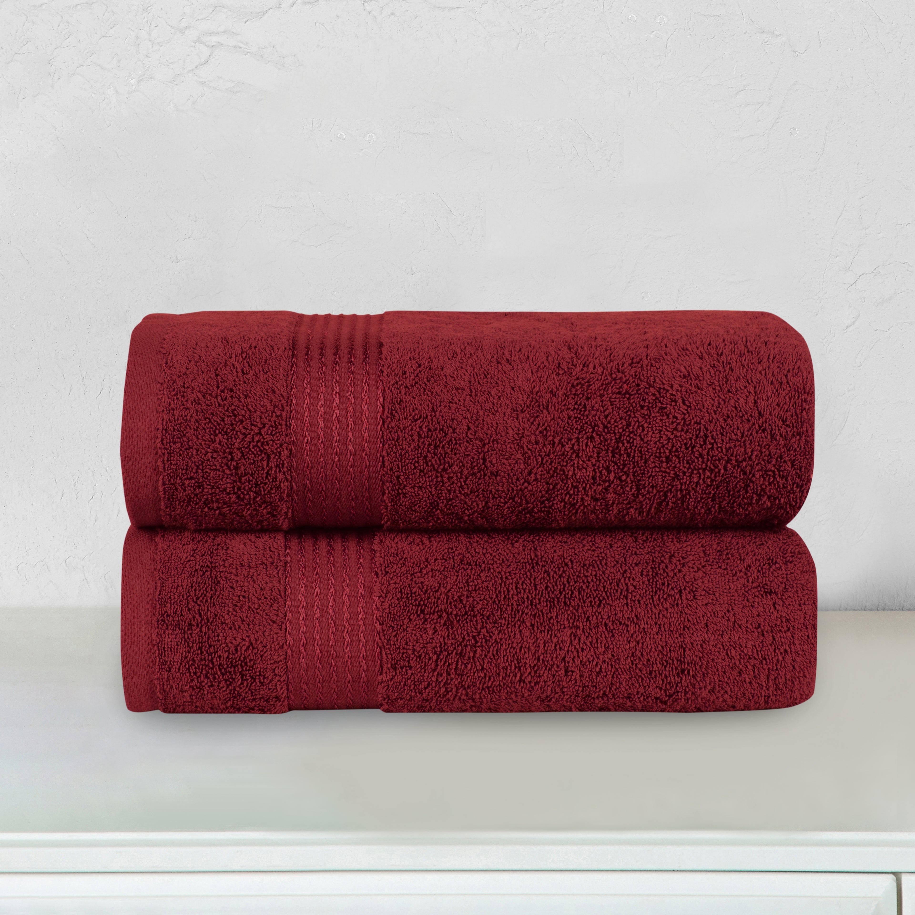 2-Pack Premium Turkish Cotton Bath Towel Set, 27 x 54 inch