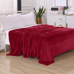 Velvet Plush Fleece Blanket Solid Color Design - Velour Blanket