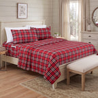 6-Piece Plaid Pattern Bed Sheet Set - Soft as a Hotel Premium Quality