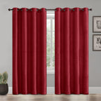 Set of 2 Room Darkening Grommet Top Curtains