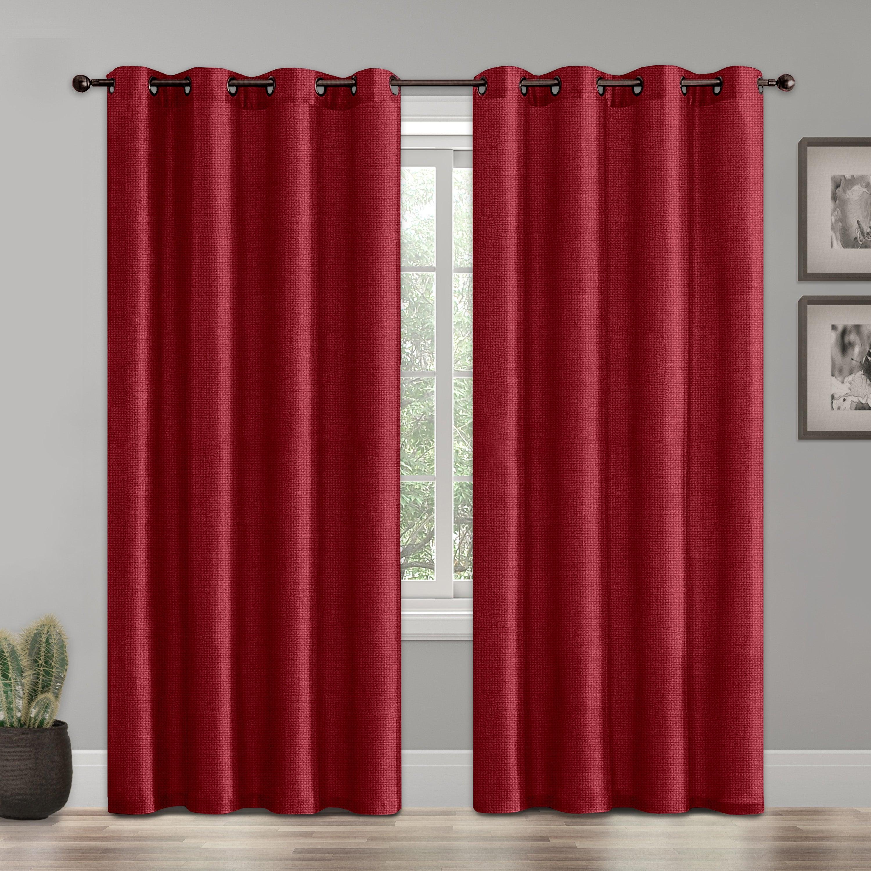 Set of 2 Room Darkening Grommet Top Curtains