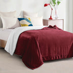 Reversible Sherpa Throw Blanket - Sherpa Back Throw Blanket