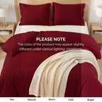 Essential 3-Piece Solid Duvet Cover Set
