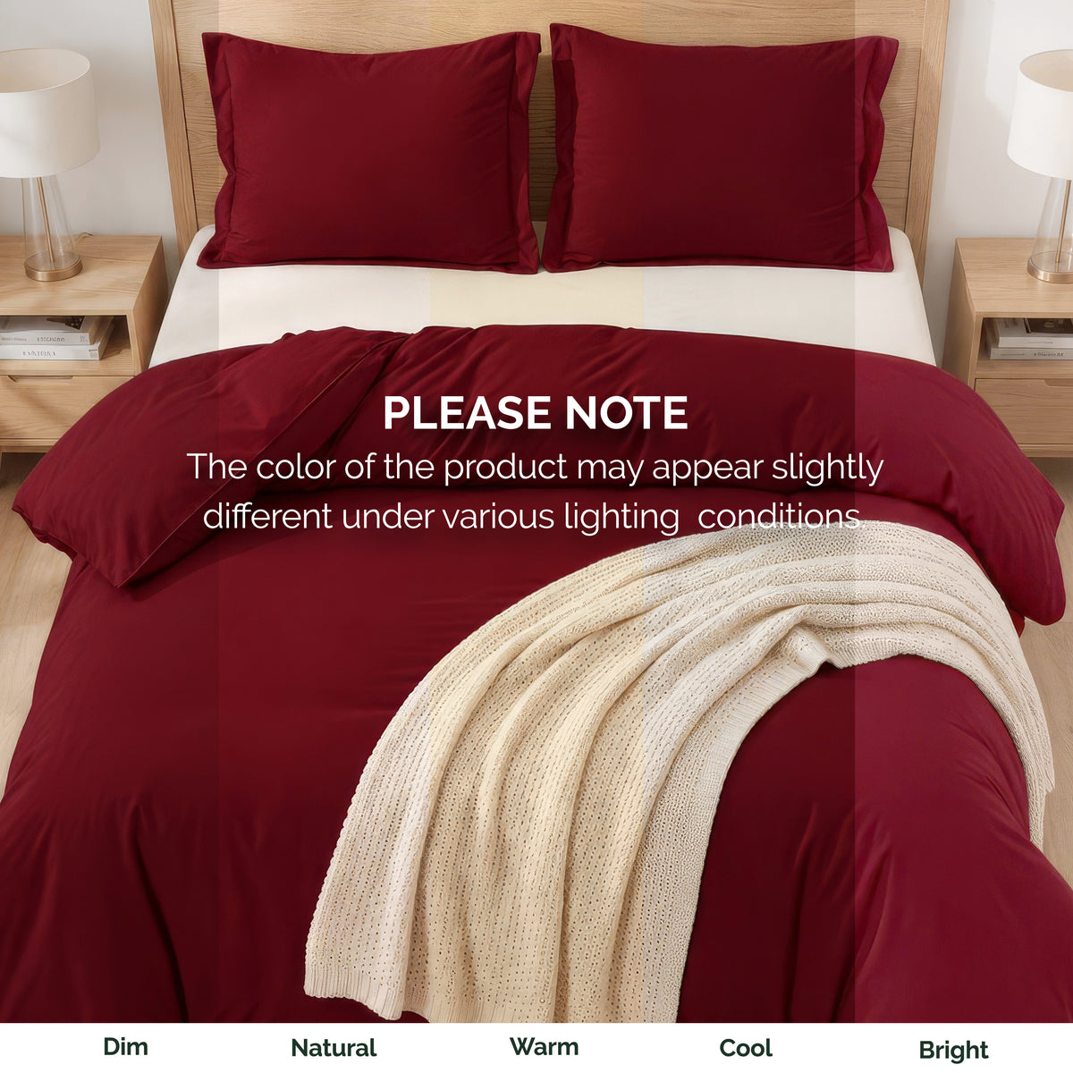 Essential 3-Piece Solid Duvet Cover Set