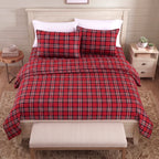 6-Piece Plaid Pattern Bed Sheet Set - Soft as a Hotel Premium Quality