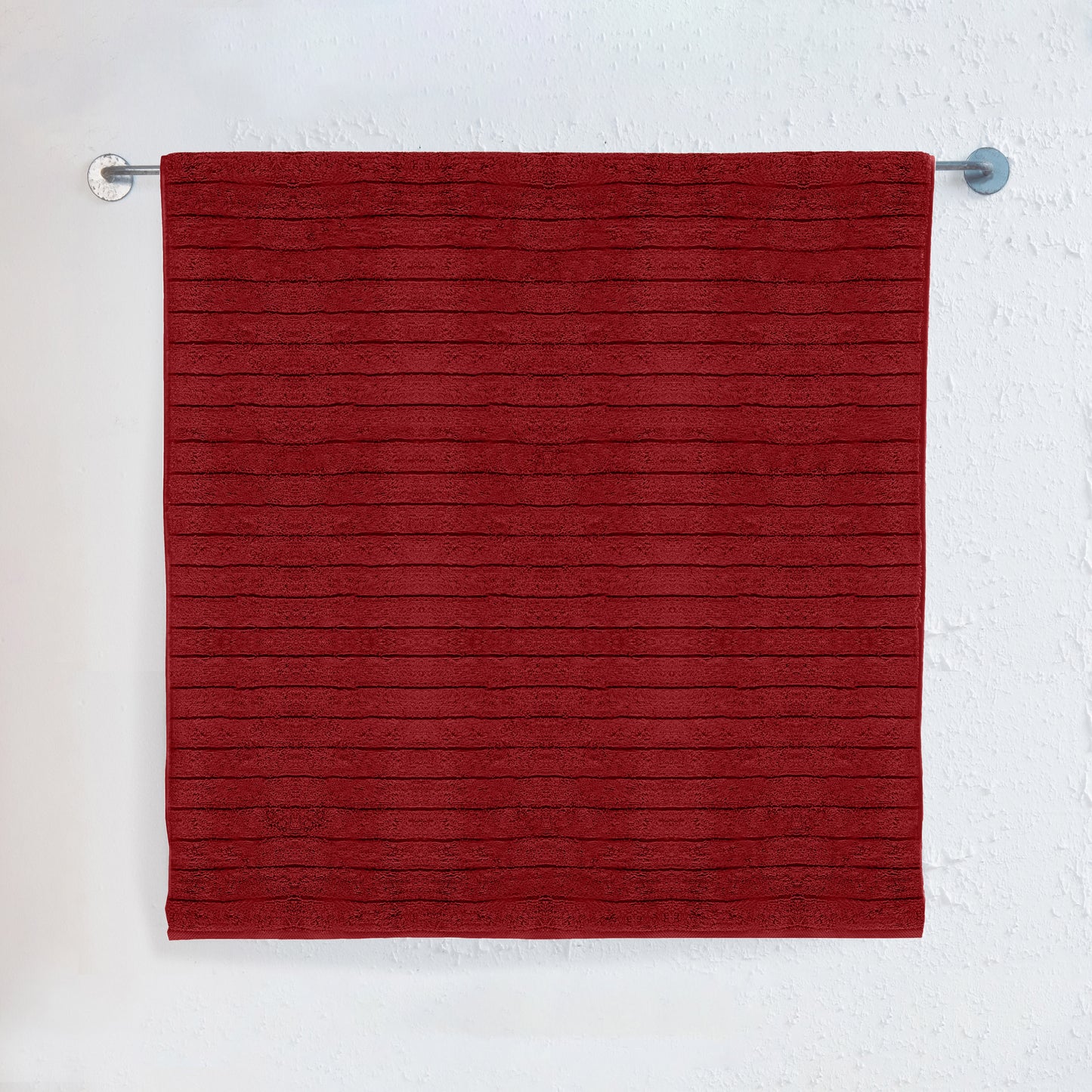 Elegant Comfort 1-Piece Premium Turkish Cotton Corduroy Stripe Jumbo Towel, 35x 70 inch