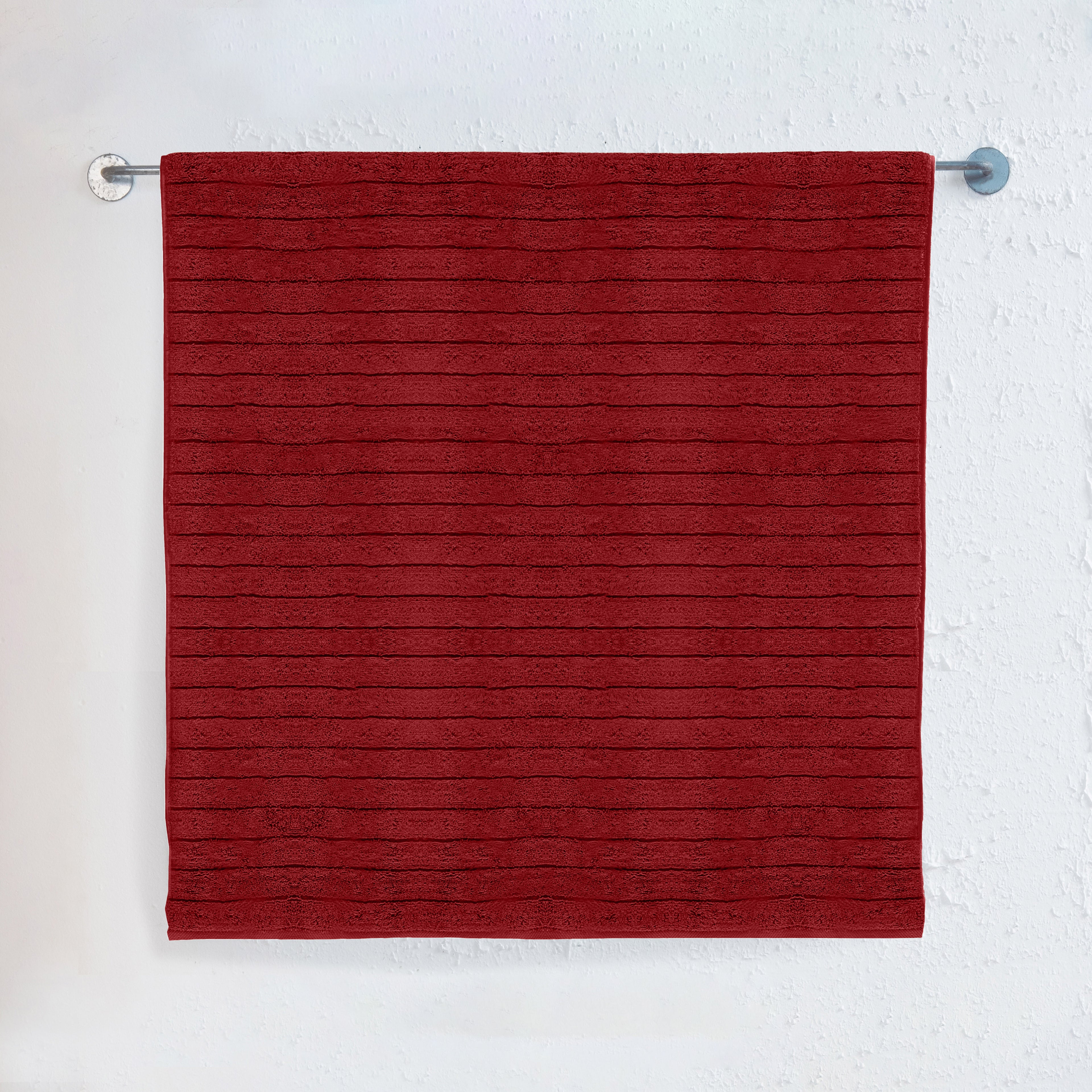 1-Piece Premium Turkish Cotton Corduroy Stripe Jumbo Towel, 35x 70 inch