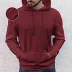 Men Casual Sherpa-Lined Cotton Hoodie